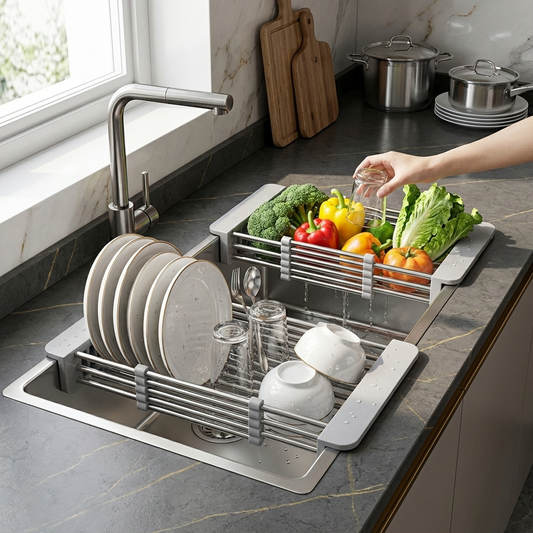 Regulowany Stojak Ociekowy Do Zlewu