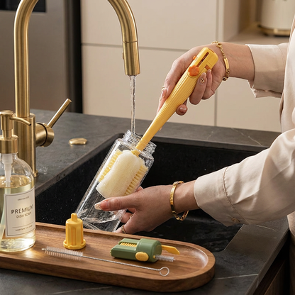 Wielofunkcyjny czyścik do butelek 5 w 1