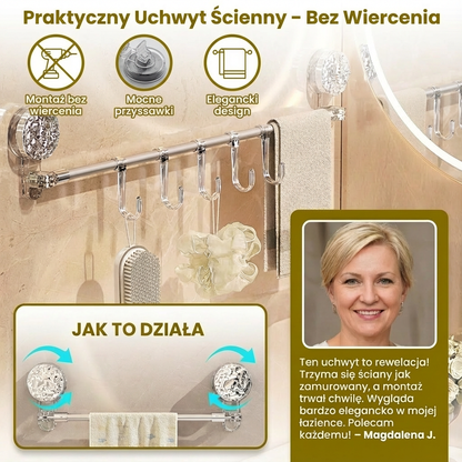 Praktyczny Uchwyt Ścienny – Bez Wiercenia