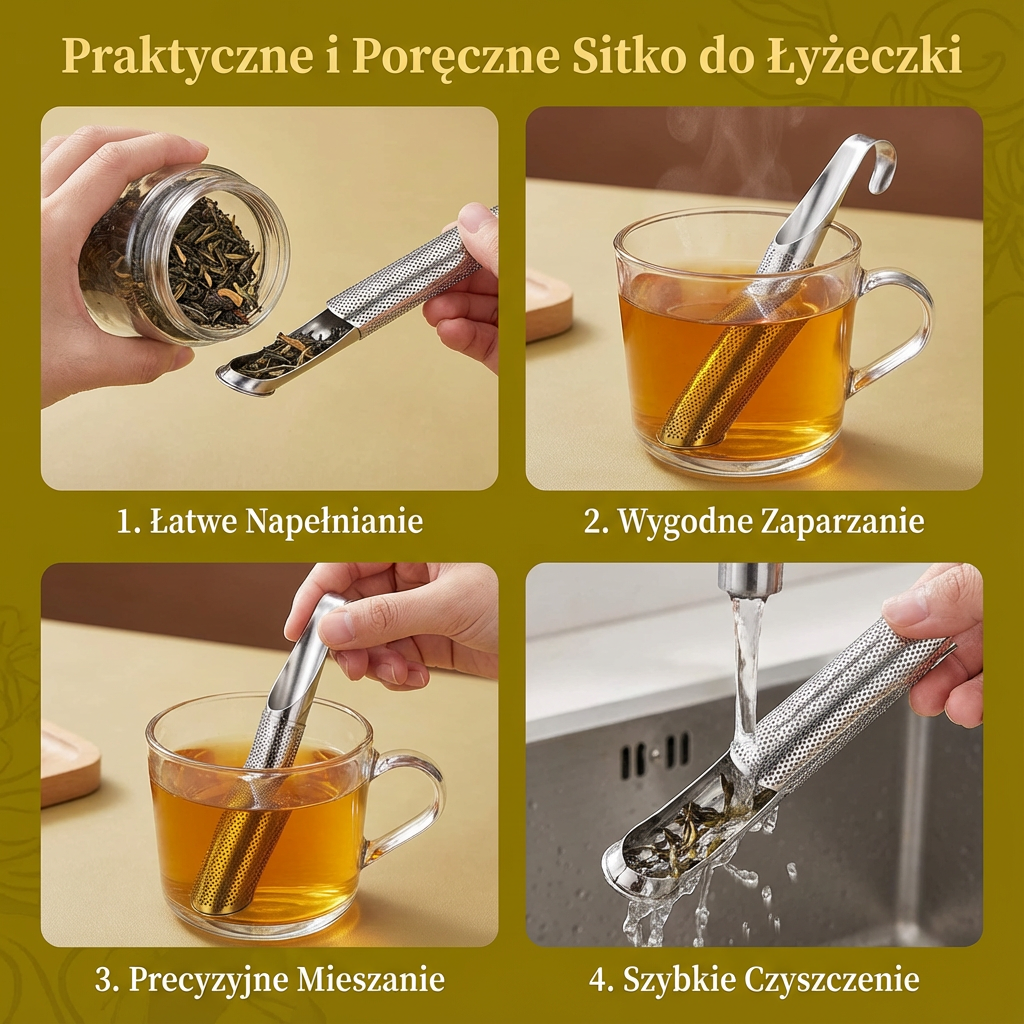 Praktyczne i Poręczne Sitko do Łyżeczki