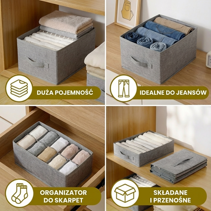 Składane Pudełko Do Przechowywania Ubrań Z Przegrodami