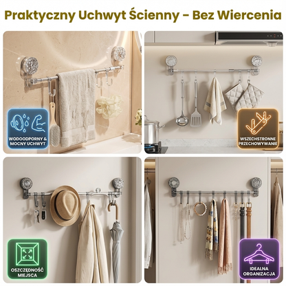 Praktyczny Uchwyt Ścienny – Bez Wiercenia