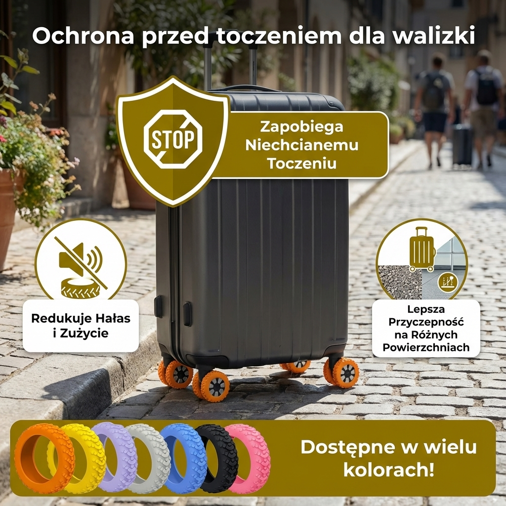 Ochrona przed toczeniem dla walizki