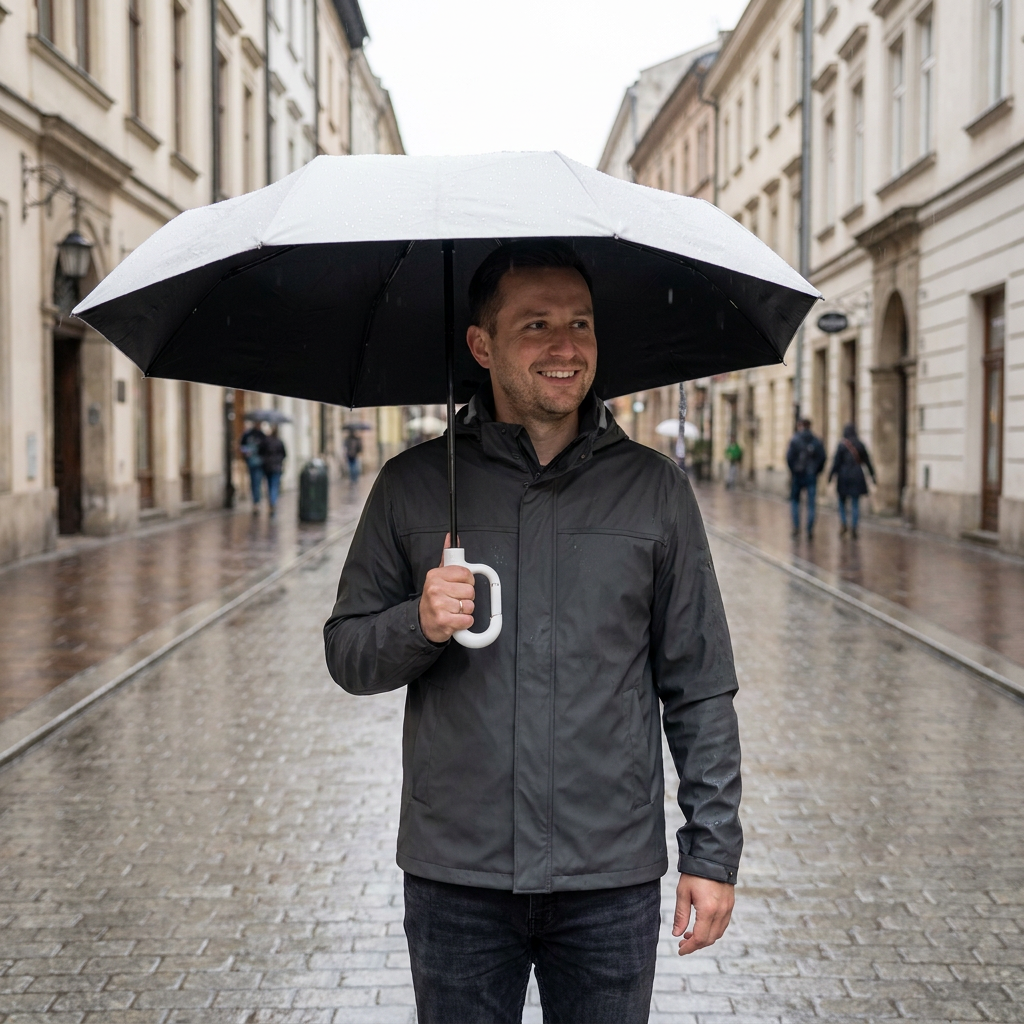 Premiumowy Automatyczny Parasol Składany na Słońce i Deszcz – Kompaktowy i Wiatroodporny