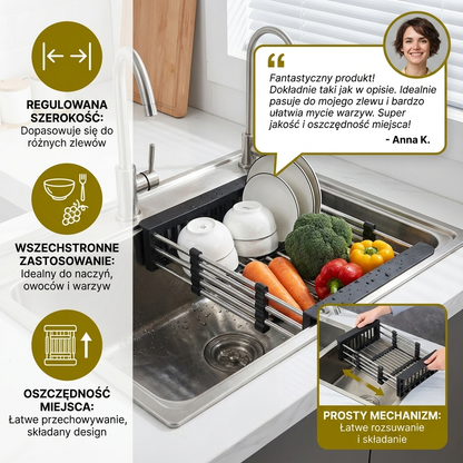 Regulowany Stojak Ociekowy Do Zlewu