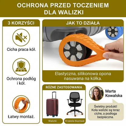 Ochrona przed toczeniem dla walizki