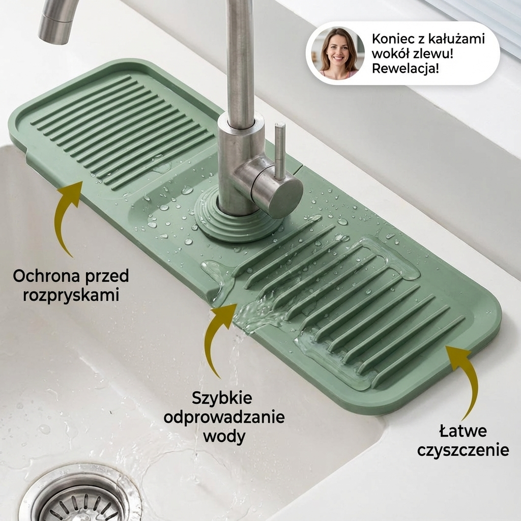 Silikonowa Mata Ochronna Przeciwrozpryskowa Do Odpływu
