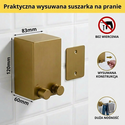 Praktyczna wysuwana suszarka na pranie