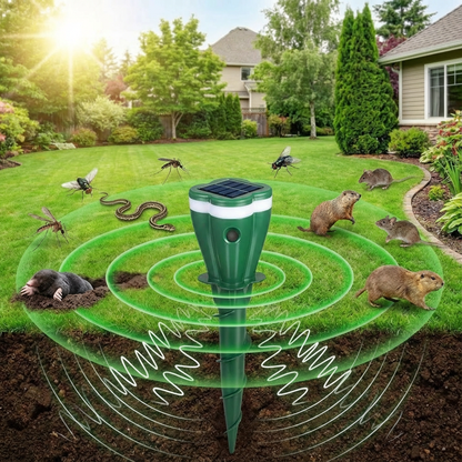 Solarny Ultradźwiękowy Odstraszacz Zwierząt i Owady