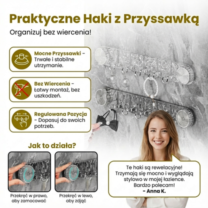 Praktyczne Haki z Przyssawką