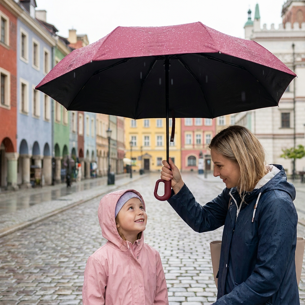 Premiumowy Automatyczny Parasol Składany na Słońce i Deszcz – Kompaktowy i Wiatroodporny