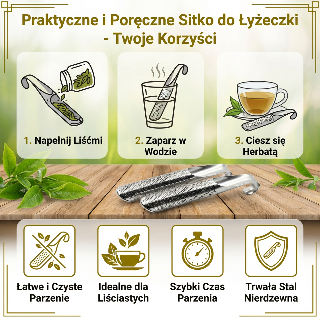 Praktyczne i Poręczne Sitko do Łyżeczki