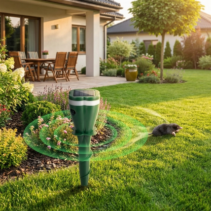 Solarny Ultradźwiękowy Odstraszacz Zwierząt i Owady