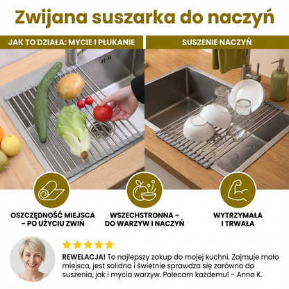 Zwijana suszarka do naczyń