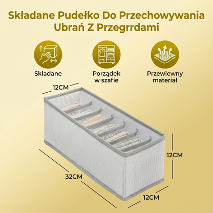 Składane Pudełko Do Przechowywania Ubrań Z Przegrodami