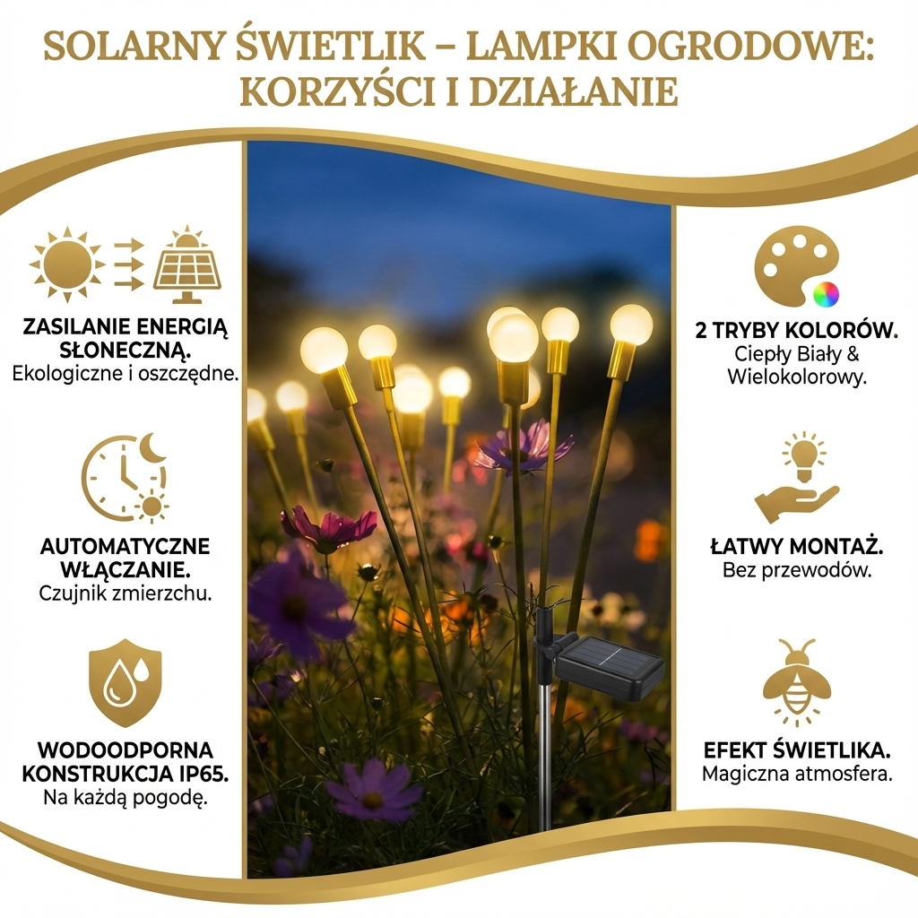 Solarny świetlik – lampki ogrodowe