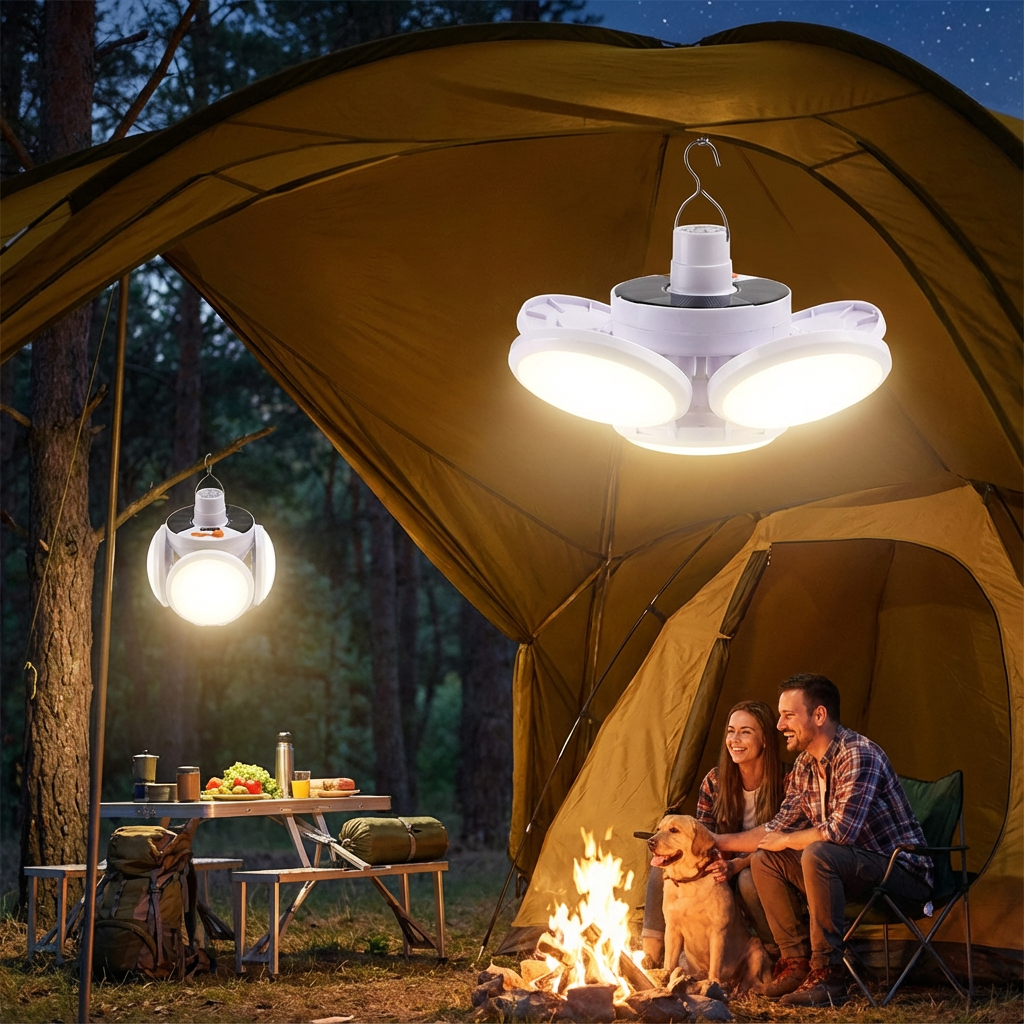Praktyczna Lampa Solarna Outdoor i Campingowa