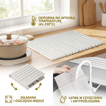 Składana mata silikonowa – odporna na wysoką temperaturę