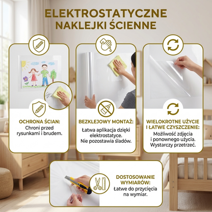 Elektrostatyczne naklejki ścienne