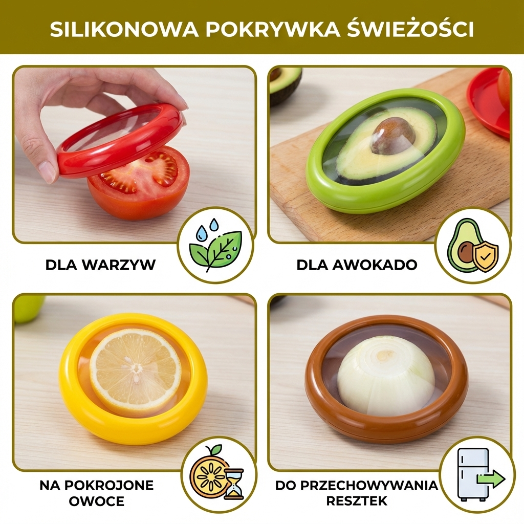 Silikonowa Pokrywka Świeżości