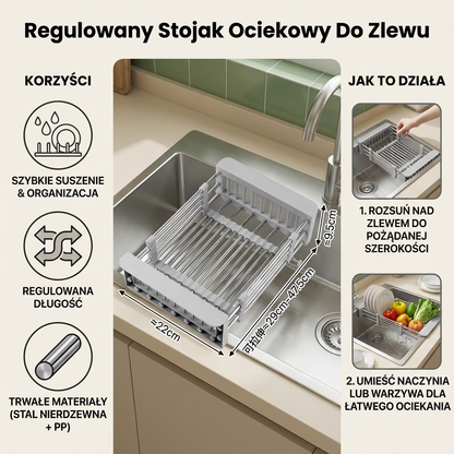 Regulowany Stojak Ociekowy Do Zlewu