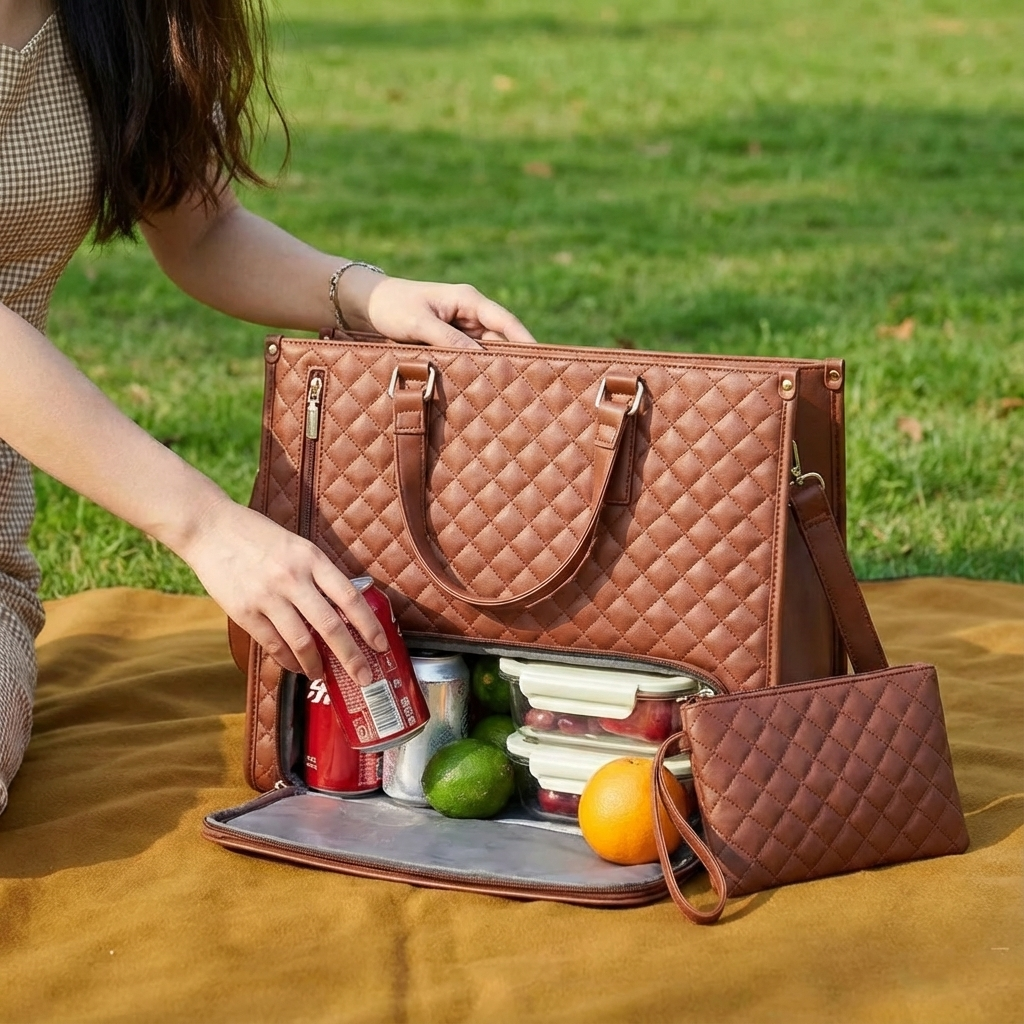 Torebka damska All-in-One z wbudowaną kieszenią chłodzącą