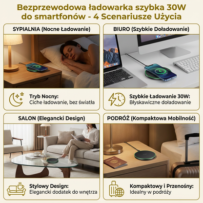 Bezprzewodowa ładowarka szybka 30W do smartfonów