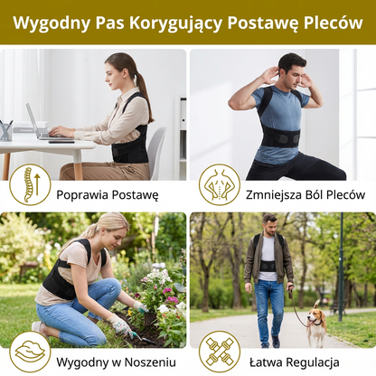 Wygodny Pas Korygujący Postawę Pleców