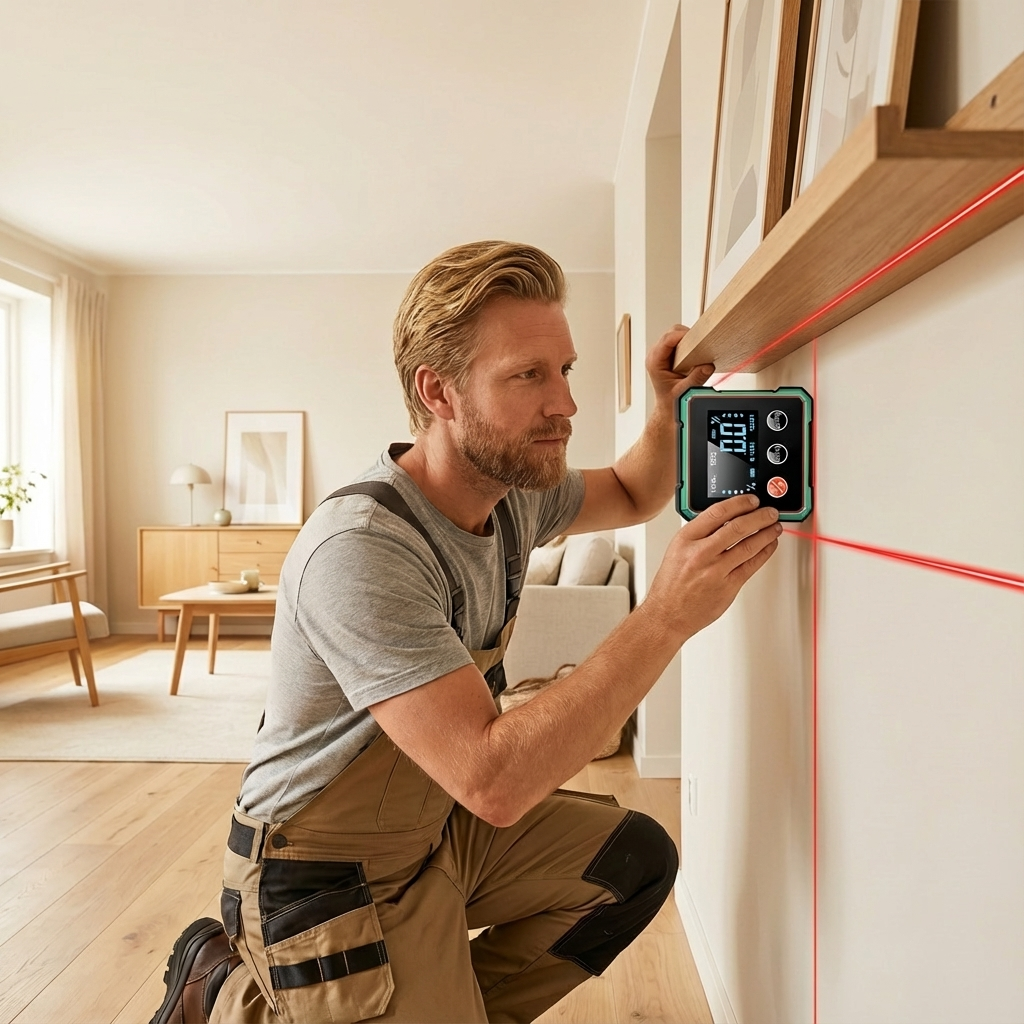 2w1 Cyfrowy Laserowy Poziom