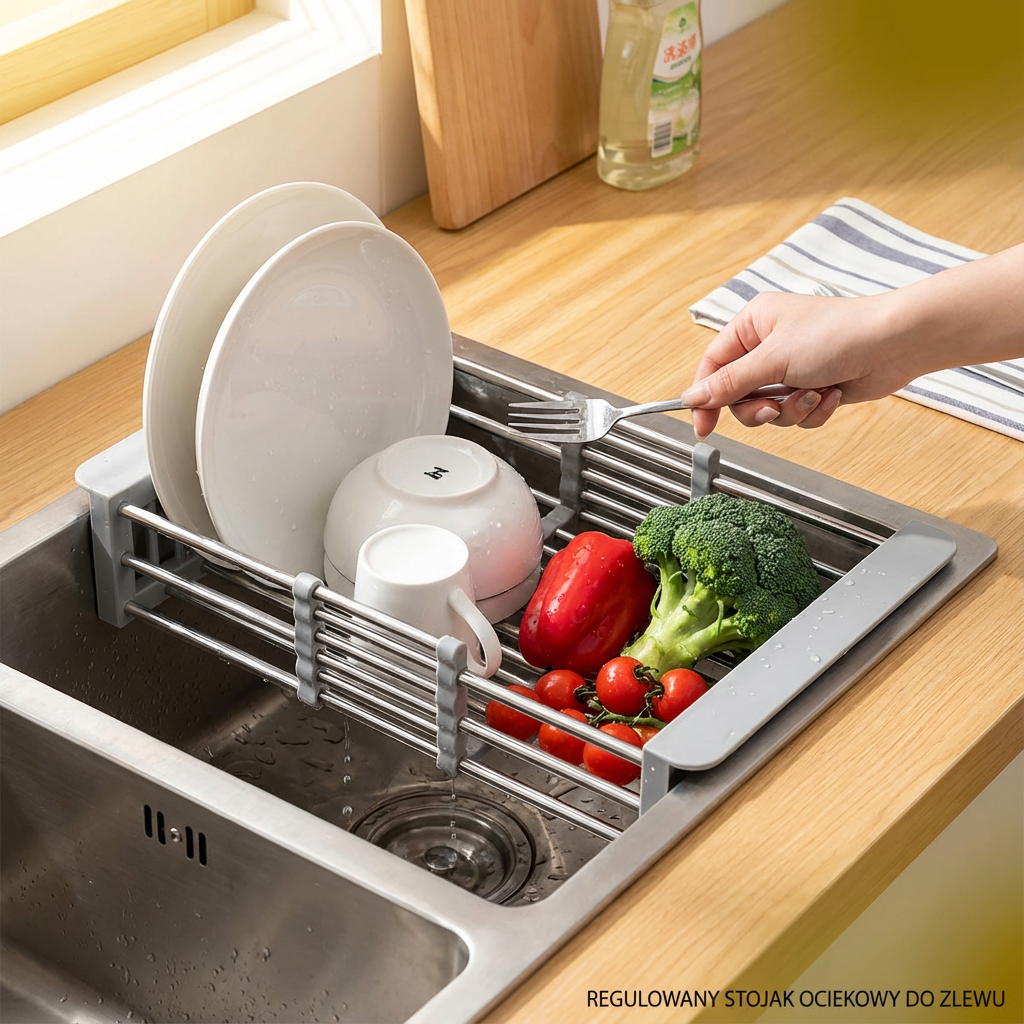 Regulowany Stojak Ociekowy Do Zlewu
