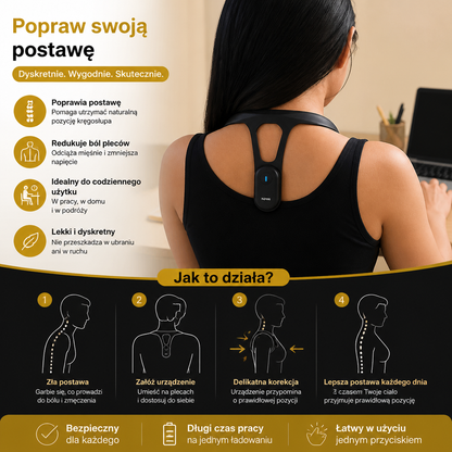 Ergonomiczny Korektor Postawy – Urządzenie Wspierające Plecy dla Poprawy Zdrowej Postawy w Codziennym Życiu