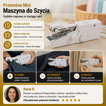 Przenośna Mini Maszyna do Szycia do Szybkich Napraw i Użytku Domowego