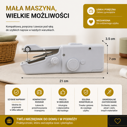 Przenośna Mini Maszyna do Szycia do Szybkich Napraw i Użytku Domowego