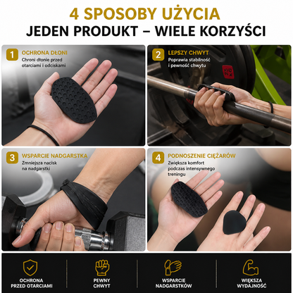 Silikonowe Rękawice Treningowe z Uchwytem do Treningu Siłowego i Cross Treningu