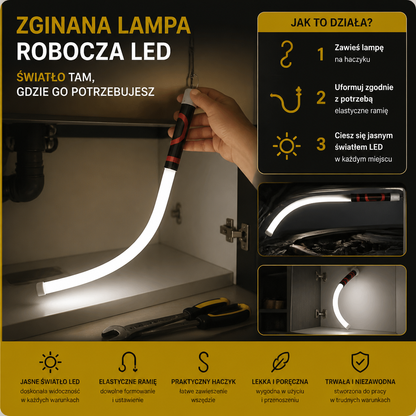 Lampa Robocza LED Zginana