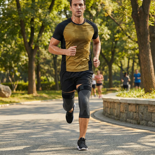 Elastyczna opaska uciskowa na kolano – antypoślizgowa i stabilizująca