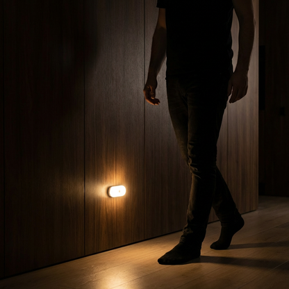 Inteligentna Lampka Nocna LED z Czujnikiem Ruchu – Mini, Bezprzewodowa i Energooszczędna