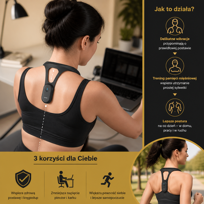 Ergonomiczny trener pleców i postawy wspierający zdrową postawę ciała na co dzień