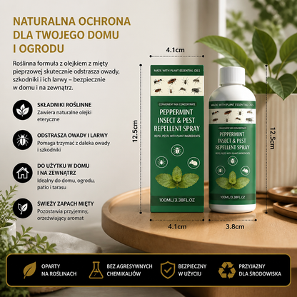 Spray Odstraszający Owady i Szkodniki z Olejkiem Miętowym – Do Domu i Ogrodu