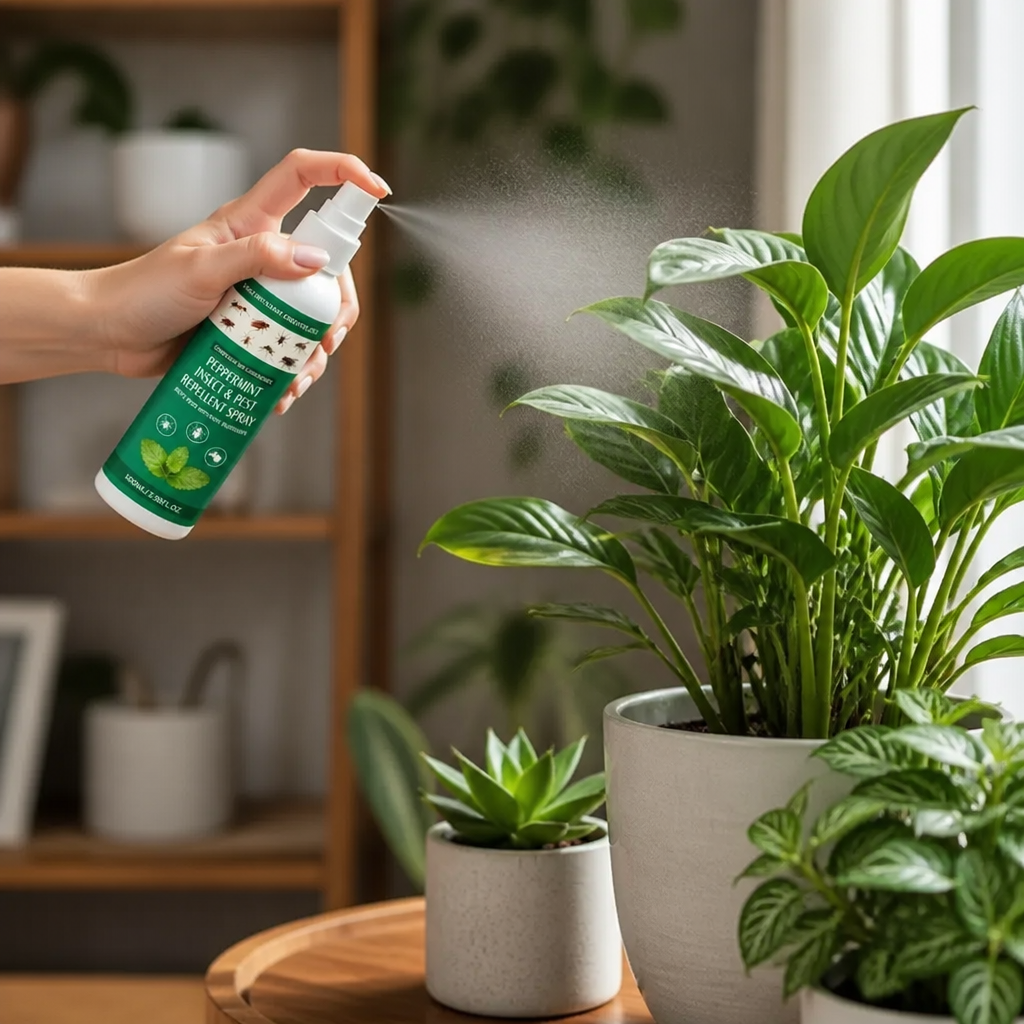 Spray Odstraszający Owady i Szkodniki z Olejkiem Miętowym – Do Domu i Ogrodu