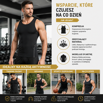 Męski Tank Top Kompresyjny Idealny Do Treningu