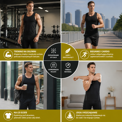 Męski Tank Top Kompresyjny Idealny Do Treningu