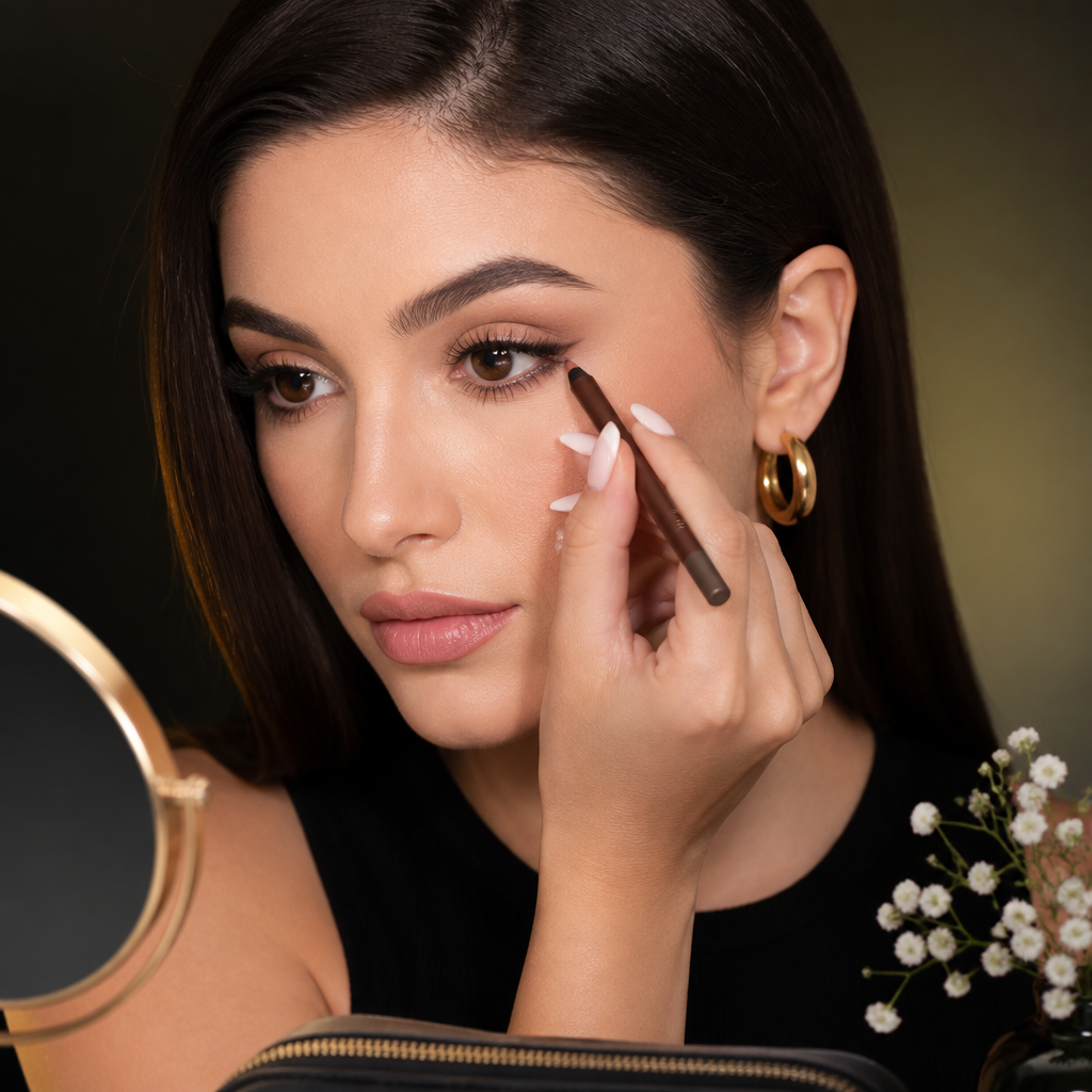 Wodoodporny eyeliner w żelu z brokatem – trwały, odporny na rozmazywanie kolor