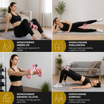 Regulowany trener mięśni ud i pośladków – Składane urządzenie fitness z oporem