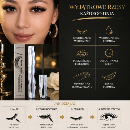 Wodoodporny Tusz Do Rzęs Dla Podkręcenia I Wydłużenia – Długotrwała, Odporna Na Rozmazywanie Formuła