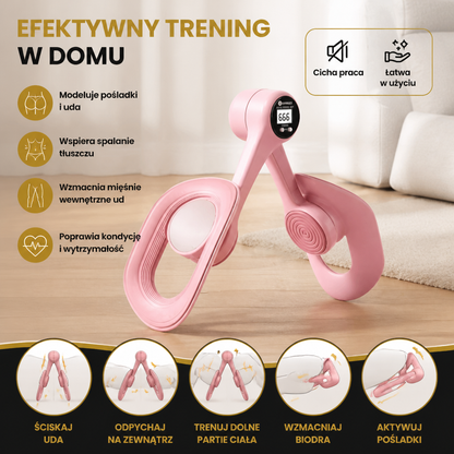 Regulowany trener mięśni ud i pośladków – Składane urządzenie fitness z oporem