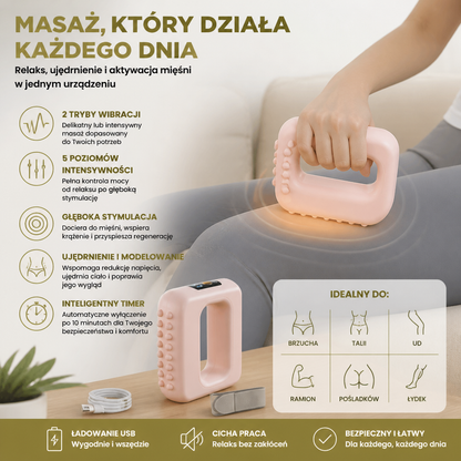 Urządzenie do masażu powięzi – Wibracyjny aparat do aktywacji mięśni i modelowania sylwetki dla brzucha, talii i całego ciała