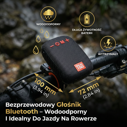 Bezprzewodowy Głośnik Bluetooth – Wodoodporny I Idealny Do Jazdy Na Rowerze
