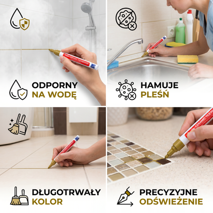 Pisak Do Fug Odporny Na Wodę I Hamujący Powstawanie Pleśni