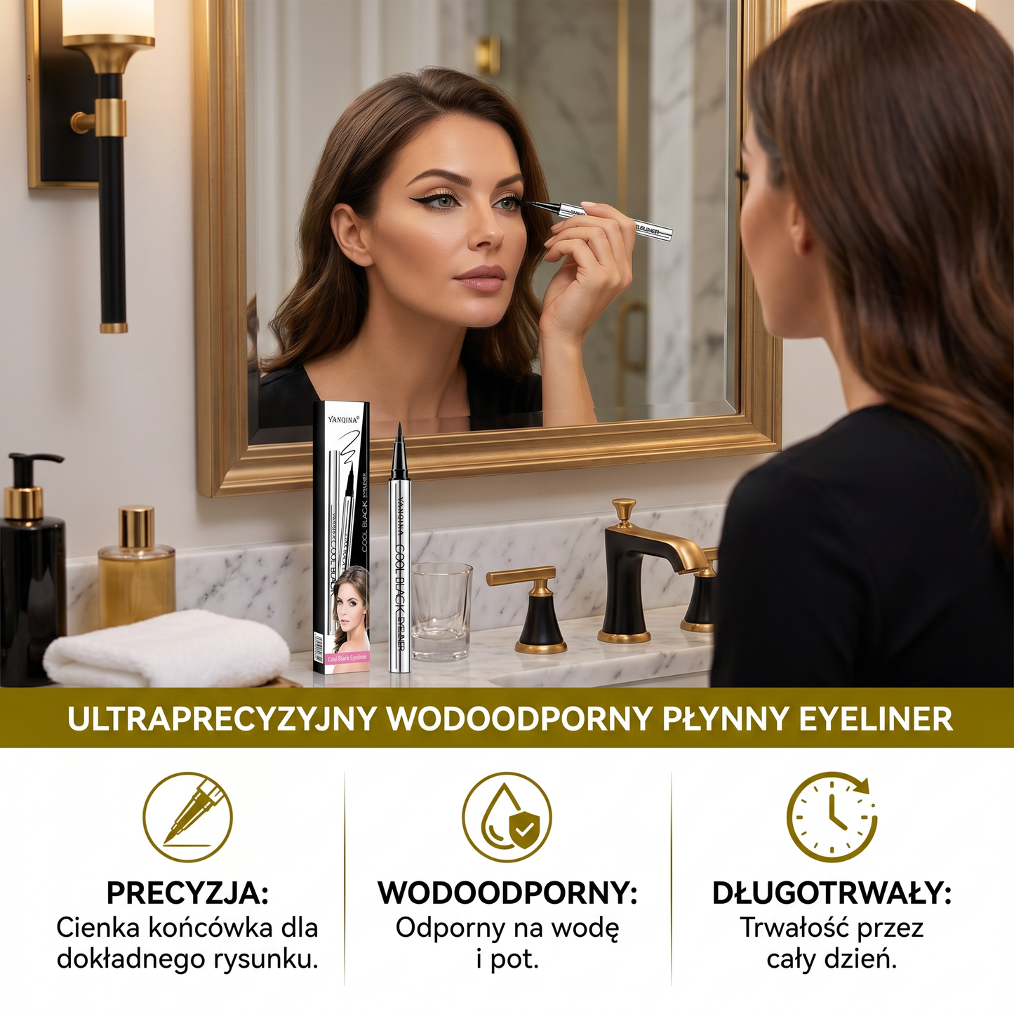 Ultraprecyzyjny Wodoodporny Płynny Eyeliner